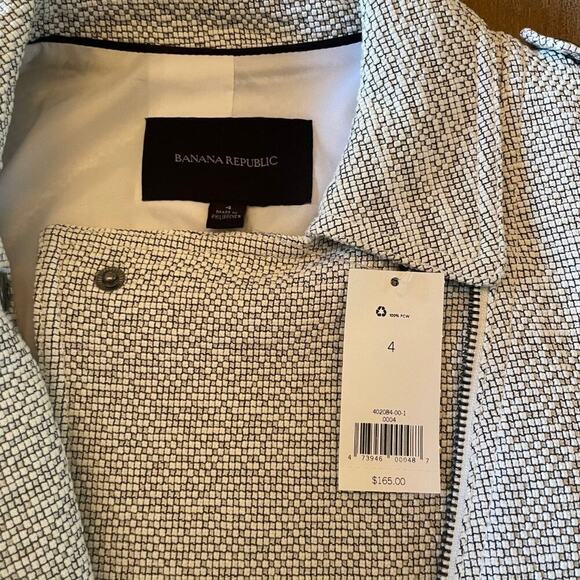 Banana Republic Textured Moto Jacket NWT Size 4 | $165 Retail - Picture 6 of 12